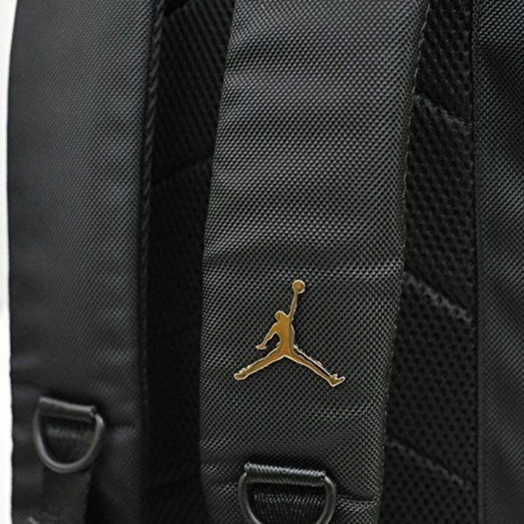 Nike Air Jordan Jumpman Black Silver Backpack NWT - Picture 3 of 7